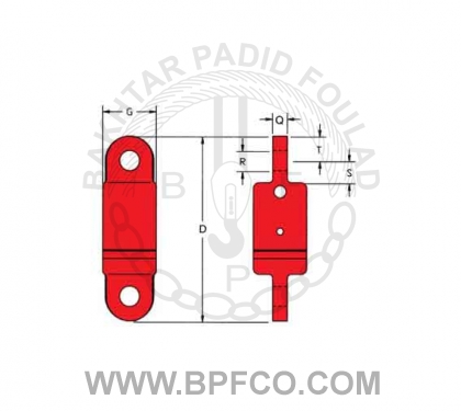 قلاب گردان دو طرفه5505swivel with 2Eys  قلاب گردان دو طرفه