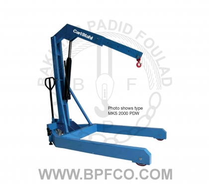جرثقیل بازویی متحرک8242Workshop crane collapsible with parallel chassis for work over pallets